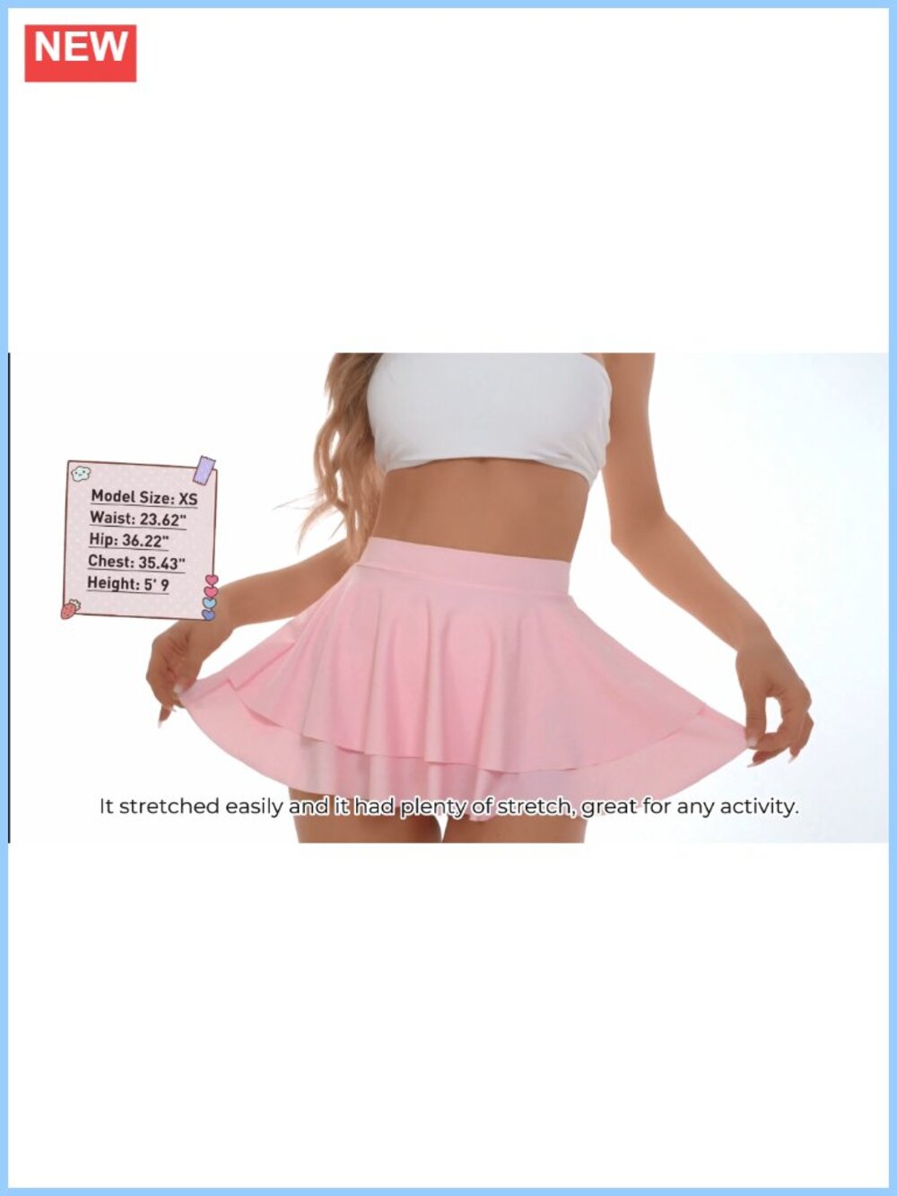 Pleated Mini Skirt Short Ruffle Layered Rave Skirt - Picture 5 of 5